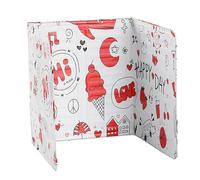 Opatiny Protection anti-éclaboussures d'huile de cuisson pliable pour cuisinière, plaque en aluminium, réglable n'importe quel brûleur ou poêle, jaune, vert, rouge, noir, blanc