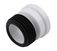 Opatiny Raccord excentrique d'évacuation de toilettes en PVC avec joint droit ou décalé 2 cm, 5 cm, 10 cm (A)