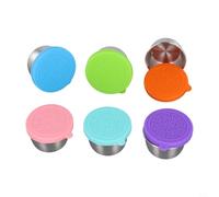 Opatiny Récipient à vinaigrette en acier inoxydable 50 ml anti-fuite avec couvercle en silicone pour sauces, confitures, épices, boîte à bento portable