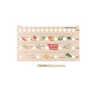 Opatiny Règle en bois pour plantes avec trous, outil de mesure d'espacement multifonction pour le jardinage, 2 pièces