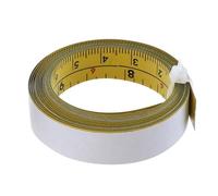 Opatiny Règle ruban adhésif double échelle chinois-anglais, acier au carbone jaune, anti-rouille, pour le travail du bois, métal, verre, plastique, longueur 1-5 m