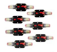 Opatiny Réinitialisation manuelle pour disjoncteur en ligne automatique 12 V-24 V CC avec cosses métalliques, porte-fusible résistant à l'eau pour voiture pour camping-car, batterie de camion pour