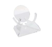 Opatiny Socle de bureau en acrylique pour Google Nest for Mini, 11,4 x 10,8 x 8,1 cm, support transparent pour améliorer la qualité sonore et réduire les vibrations, design compact pour bureau ou