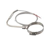 Opatiny Sonde thermocouple EGT de type K - Capteur à angle droit 80 mm x 5 mm avec câble isolé en fibre de verre de 1 m