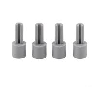 Opatiny Sourcingmap Lot de 4 boutons d'extension de potentiomètre en plastique Gris 6 mm Demi-trou 10 x 25 mm