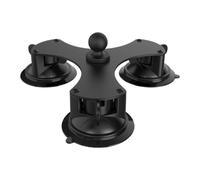Opatiny Support à ventouse à tête sphérique pivotant à 360 degrés pour caméras, microphones et supports de téléphone, interface universelle de 6,35 mm, triple base d'aspiration puissante pour voiture