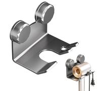 Opatiny Support mural pour sèche-cheveux - Organisateur de salle de bain multifonction pour outils capillaires, support en acier au carbone avec rangement de cordon, blanc