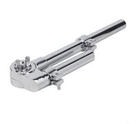 Opatiny Support pliable en métal pour caisse claire, support de tom chromé, accessoire de matériel argenté