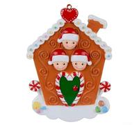 Opatiny Survivor Family Décoration de Noël en polyrésine durable à suspendre avec boîte cadeau, 8,4 x 11,4 cm