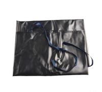 Opatiny Tablier imperméable en PVC noir résistant à l'huile pour la cuisine, la maison, le jardin, le marché pour le nettoyage doux et confortable du cou 120 x 65 cm (XL 120 x 65 cm)