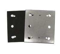 Opatiny Tampon de support pour ponceuse 1/4 de 100 x 110 mm, plaque d'aluminium avec mousse PU, compatible avec les ponceuses de finition Bosch BO4556 et 158324-9