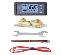 Opatiny Testeur de batterie 8-120 V ampèremètre numérique voltmètre avec shunt, plage de 100 A à 500 A, moniteur de puissance en temps réel pour projets d'ingénierie (100 A)