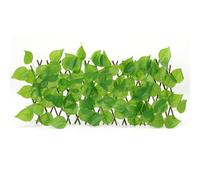 Opatiny Treillis artificiel extensible pour feuilles et fleurs, jardin, intimité, clôture télescopique verte avec grille arrière flexible, décoration extérieure et intérieure, 40 cm H x 20 cm l