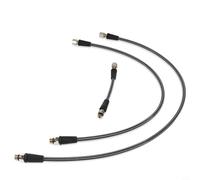 Opatiny Tuyau de plongée haute pression 300 bar en fibre de carbone 7/16-20UNF pour jauge de régulateur de 150 mm à 800 mm Options Noir (15 cm)