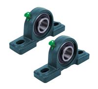Opatiny UCP205-16 Roulement à bloc à base solide avec alésage de 2,5 cm, boîtier à 2 boulons pour applications industrielles, fonte, diamètre intérieur de 25 mm, 3400 tr/min
