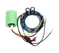 Opatiny Ventilateur à air sans balais pour moteur 150 W 220 V 100 000 tr/min pour bricolage, sèche-cheveux haute vitesse avec pilote, lames en aluminium CNC, rotor NdFeB, couvercle en silicone