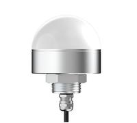 Opatiny Voyant lumineux LED tricolore 70 mm avec buzzer 85 dB, corps en alliage d'aluminium, lentille ignifuge, rouge/vert/jaune, pour machines industrielles, outils CNC, 12 V/24 V