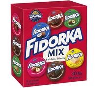 Opavia Fidorka Mix - Assortiment de gaufrettes au chocolat, 6 saveurs, 30 × 30 g (900 g)