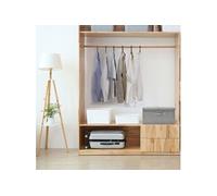 vidaXL Boîte de rangement Tissu 50x30x25 cm Gris