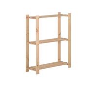 Opbergrek 3-laags 60x28,5x90 cm massief grenenhout327322