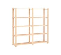 Opbergrek 5-laags 170x38x170 cm massief grenenhout 500 kg286198