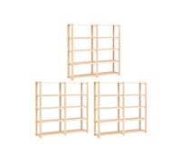 Opbergrekken 5-laags 3 st 170x38x170 cm grenenhout 500 kg3051110