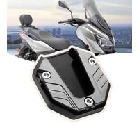 OPBVXQ Extension de Béquille Latérale Moto pour Harley Davidson Low Rider S, Aluminium Pied Support Latéral Agrandir Pad, Béquille Moto Pad, Antidérapant Patins Support Moto,D Grey