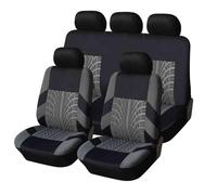 OPBVXQ Housses Siège Voiture pour Seat Ibiza, Ensemble Complet Housses Siège Avant Arrière, Confortables Respirant Antidérapant 5 Seats Full Set Accessoire,B Grey