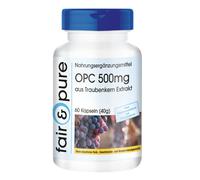 Fair & Pure® - OPC 500mg d'extrait de pépins de raisin - proanthocyanidines oligomères - végan - 60 gélules