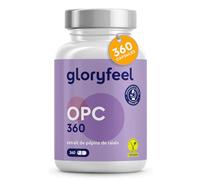 OPC Extrait de Pépins de Raisin 1052mg, 360 Capsules Végétaliens, Comprend la Vitamine C, À Partir de Raisins Français, Antioxydant Puissant, Complément Alimentaire Naturel, Sans Arômes et Additifs