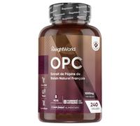 OPC Extrait de Pépins de Raisin - 240 Gélules Vegan (8 Mois) - 500mg d'Extrait de Pépins de Raisin/Gélule - 95% OPC (Oligomeric Proanthocyanidins) - Complément de Polyphénols pour Hommes et Femmes