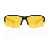 OPC TACTICAL SAN SALVO Lunettes Tactiques Noir Mat/Jaune | Ultra-légères | Protection UV400 | Sécurité Balistique | Pour Tir Sportif, Airsoft, Cyclisme | Certifiées ANSI & EN 166