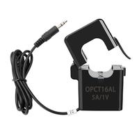 OPCT16ATL Transformateur de courant 100 A/50 mA avec câble jack 3,5 mm 1 A 5 A 10 A 20 A 30 A 50 A 100 A/1 V Capteur de serrage (OPCT16ATL 1A-1V)