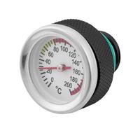 Opdestn Bouchon de Réservoir d'Huile de Moto,Couvercle en Aluminium avec Jauge de Température | Remplacement de Bouchon de Réservoir d'Huile de Moto - Pour Ateliers De Réparation Usagers Motards