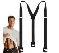 Opdestn Bretelles pour Hommes, Bretelles pour Pantalons de Ville Homme, Ceinture Invisible Y-Back Réglable pour Montagne Pêche Randonnée Travail
