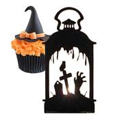 Opdestn Chandeliers d'halloween, Support de Bougie Pilier Épouvantable, Chandelier Effrayant pour Bureau Table de Chevet Rebord de Fenêtre Chambre Décorations Halloween