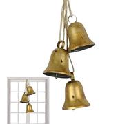 Opdestn Cloches de Noël Ornements | Décor Rustique pour Maison et Fête - Ornements Arbre De Noël Rétro | pour Porte Fenêtre Étagère Cheminée Porche Patio Extérieur