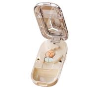 Opdestn Coupe-Comprimé - Coupe pour Petits et Grands Comprimés | Boîte à Médicaments avec Broyeur Organisateur pour Voyage Sac à Main Sénior Animaux de Compagnie