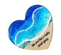 Opdestn Cœur de Plage | Décoration en Pierres Bienfaisantes,Fournitures de Bureau et d'École pour Étudiants, Anniversaire, Cadeau, Diplôme, Collection, Saint-Valentin,