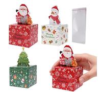 Opdestn de Noël pour Argent | 3 Pièces Coffret Festif Amusant avec 90 Sachets,Boîte pour Carte et Espèces - pour Femmes Hommes Amis Adultes Anniversaire Fête