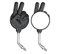Opdestn Miroirs de moto pour guidon, 2 pièces Motorbike arrière Miroir View | Lentilles de l'objectif anti-effondrement gauche et droit des ciseaux gestes conception accessoires d'équitation Scooter