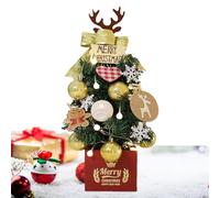 Opdestn Petit Sapin De Noël - Ornements Réalistes avec Accessoires,Sapin De Noël De Bureau - pour Les Fêtes, La Maison, Le Bureau, La Chambre, l'hiver, La Famille Et Les Occasions