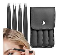 Opdestn Pince à cils | Outil de beauté à pointe fine en acier inoxydable,Pince à extensions de cils pour homme et femme | pour poils du visage et incarnés, maison, salon, voyage, artistes, femmes et