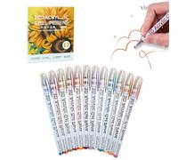 Opdestn Stylos À Gel Acrylique Pour Peinture,Set de Marqueurs à Peinture Acrylique pour Roches - Marqueurs Dessin Aquarelle pour Papier Bois Cartes Pierre Toile Art Décoratif