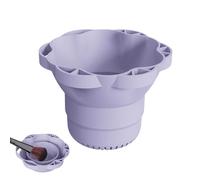 Opdestn Tapis De Nettoyage Pour Brosses De Maquillage,Bol de Nettoyage Pour Brosses Cosmétiques | Outils de Nettoyage avec Support Séchage Laveur Pliable Idéal Maison Voyage Rangement