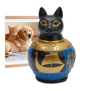 Opdestn Urne À Cendres De Chien - Jarre Spirituelle en Résine Égyptienne - Boîte À Cendres D Animal | pour Le Souvenir De La Maison Et La Perte Honorer Le Chagrin pour L Étagère Et Le Bureau Chérir