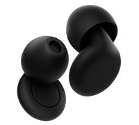 OPEIIN bouchon d'oreille - Silicone flexible, bouchons d'oreilles ultra doux réutilisables réduisant le bruit pour le sommeil, la concentration, les voyages |avec 8 embouts en XS/S/M/L (Black)