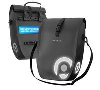 OPEKER® Sacoche de vélo universelle pour porte-bagages, vélo électrique et vélo 20 l (amovible, étanche) - Sacoche de porte-bagages & sacoche de vélo & système de clic pour l'arrière - Sacoche de vélo