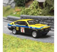 Opel Kadett C GT/E n°3 Rallye Elba, Jaune et Bleu - Brekina 20404 - 1/87