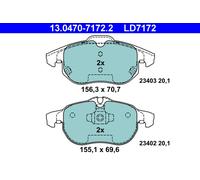 OPEL P. ASTRA/SIGNUM/VECTRA PLAQUETTES DE FREIN 03- CERAMIC